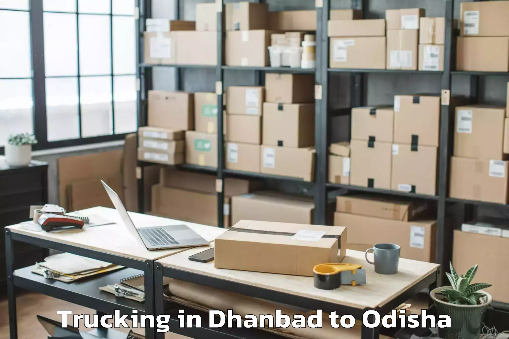 Top Dhanbad to Kalinga Institute Of Industria Trucking Available